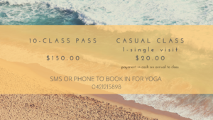 cost of yoga class